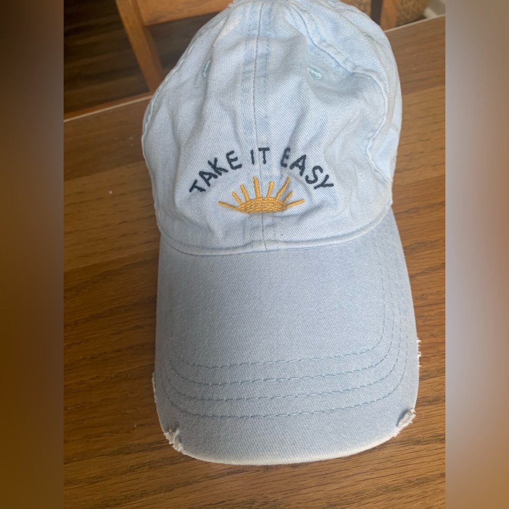 A&F take it easy blue baseball cap